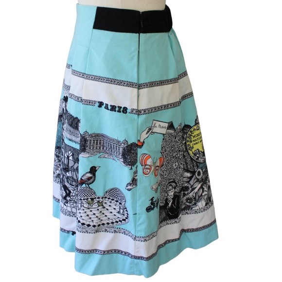 Anthropologie Florence Balducci Paris Cityscape Skirt; Size 2 - Picture 7 of 12